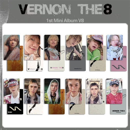SVT V8周边小卡VERNON TH 8专辑特典卡明信片自印徐明浩3寸高颜卡