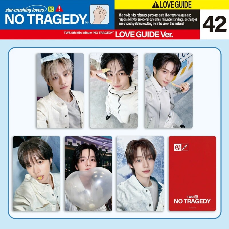 TWS NO TRAGEDY专辑卡特典卡幸运卡 POB卡3寸明信片吐司周边自印图片