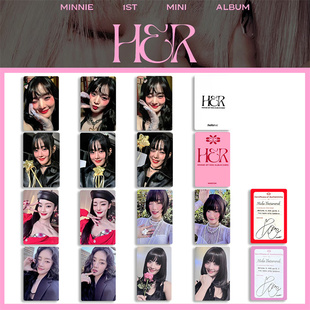 (G)I-DLE Minnie SOLO专辑HER周边女娃特典小卡 金米妮自印小卡