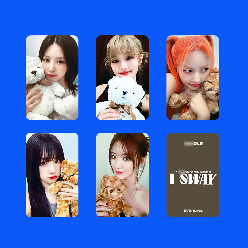 GIDLE周边明信片I SWAY特典卡叶舒华 宋雨琦 面 娟 刷 自印收藏卡