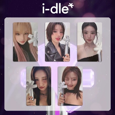 IDLE宋雨琦叶淑华 应援灯自印小卡 三代应援棒卡娃lightstick周边