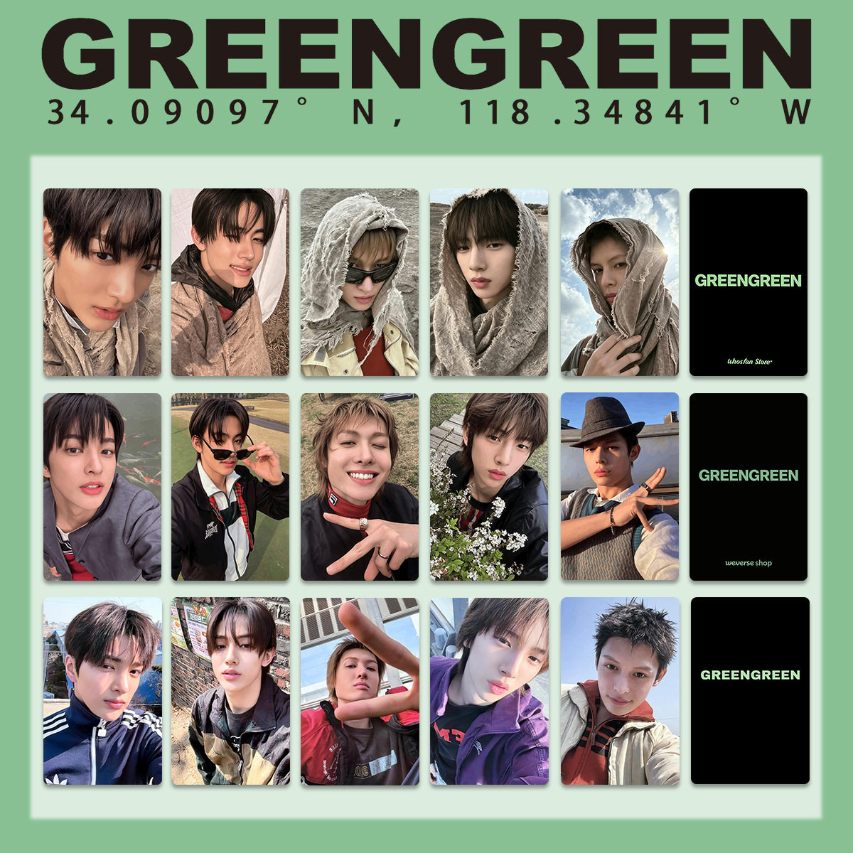 CORTIS组合GREENGREEN专辑马丁自印小卡快闪幸运卡WVS特典wsf小卡图片