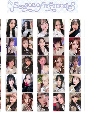 GFRIEND女团10th Anniversary小卡Season of Memories自印随机卡