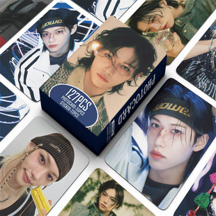 Stray Kids李龙馥演唱会127张FELIX明星照片卡自印周边贴纸LOMO卡