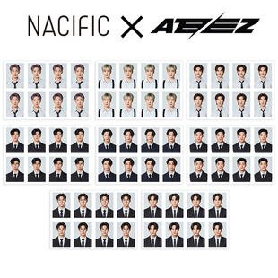 ATEEZ男团证件照 2024 NACIFIC联名周边一寸照片金弘中朴星化自印