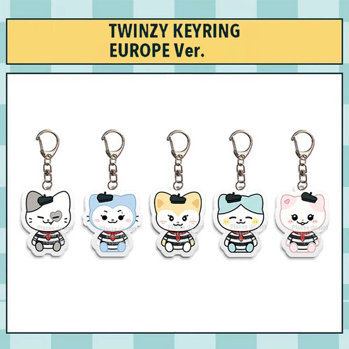 ITZY TWINZY KEYRING EUROPE Ver亚克力钥匙扣卡通挂件黄礼志自制