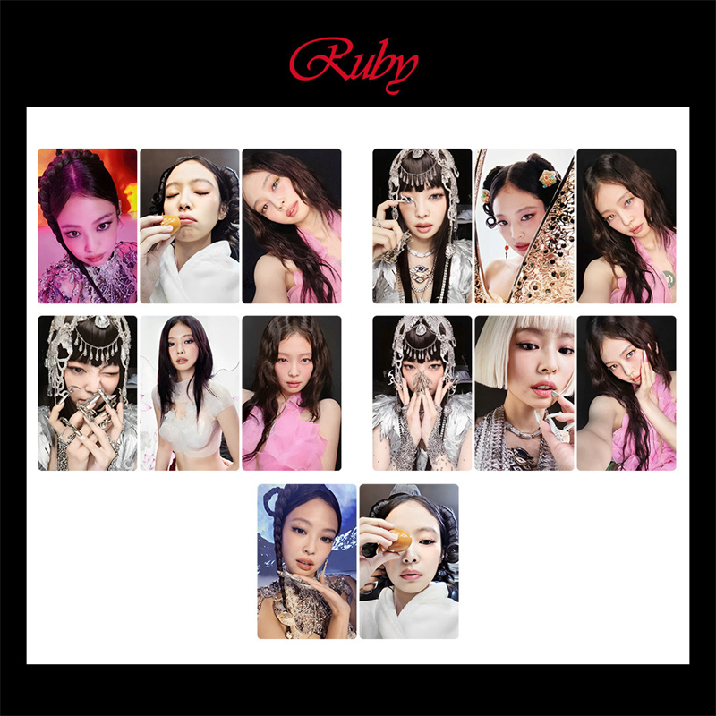 粉墨周边金珍妮jennie solo2 Ruby专辑特典卡小卡随机卡自印照片
