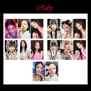 粉墨周边金珍妮jennie solo2 Ruby专辑特典卡小卡随机卡自印照片