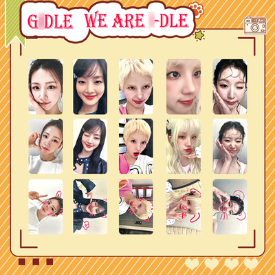 GIDLE 女娃WE ARE I-DLE特典 MAKESTAR 组合自印双面小卡雨琦YUQI