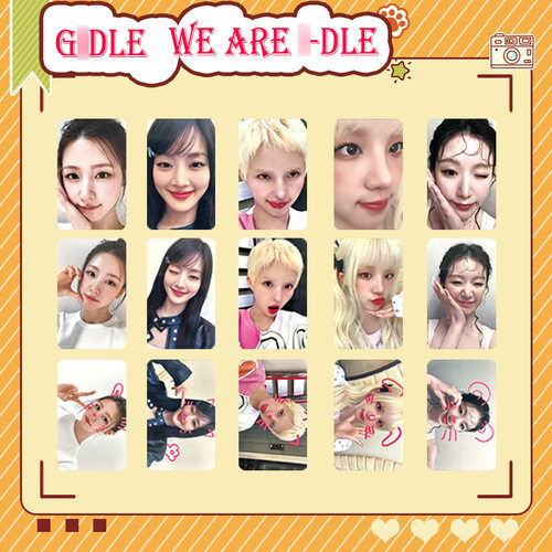 GIDLE 女娃WE ARE I-DLE特典 MAKESTAR 组合自印双面小卡雨琦YUQI