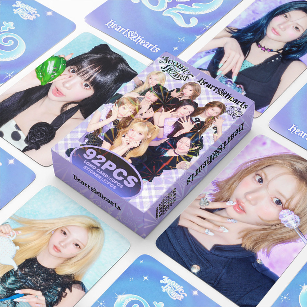 92张小卡Hearts2Hearts心妹日单曲ICONIC HEART周边LOMO卡自印卡图片