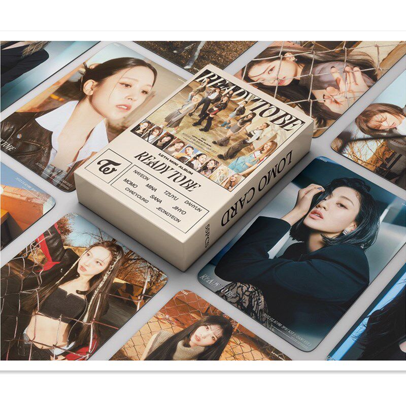 55张twice新款卡片ready to be周边随机收藏小卡林娜琏momo双面图