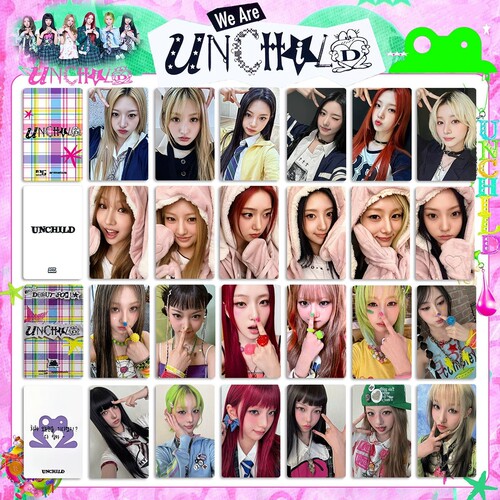 UNCHILD 组合稚打歌卡满额卡 showcase特典快闪自印小卡3寸专辑卡