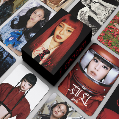 55张粉墨jennie专辑RUBY卡片LIKE JENNIE金智妮ROSE自制jisoo小卡