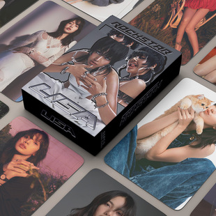 ROCKSTAR卡片 粉墨LISA成员55张双面寸小卡韩流明信片自印 照片卡