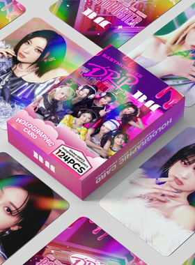 124张BabyMonster镭射卡片新曲DRIP周边小贴纸郑雅娴LOMO小卡自印