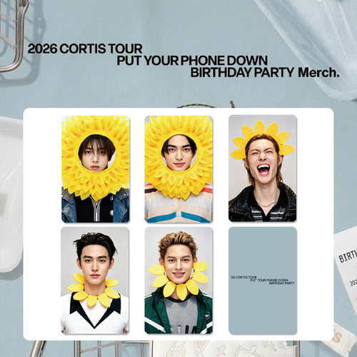 CORTIS巡演PUT YOUR PHONE DOWN随机卡 BIRTHDAY PARTY主题卡自印