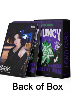 55张 ATEEZ THE WORLD EP2:OUTLAW 双面收藏小卡 周边卡片LOMO卡