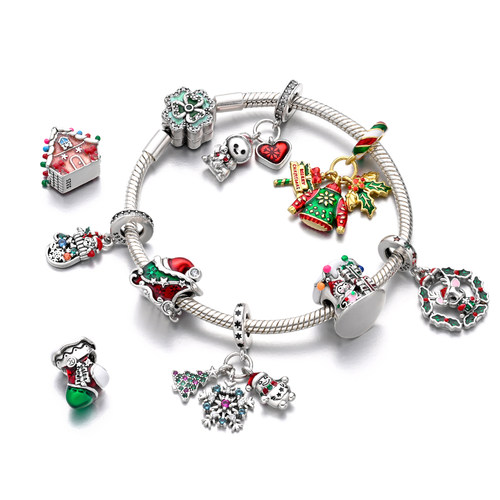 圣诞小麋鹿吊坠串珠BEADS手工DIY