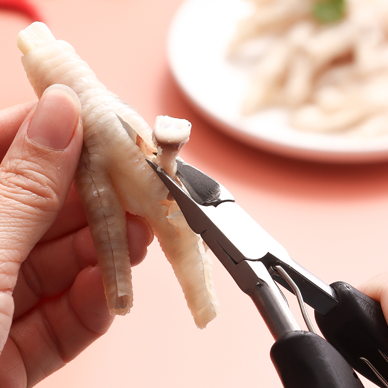 不锈钢鸡爪脱骨神器无骨鸡爪去骨神器剔骨鸡爪工具剥鸡脚去骨夹钳