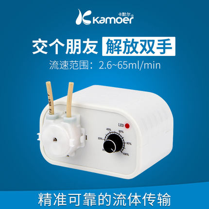 卡默尔蠕动泵抽水泵水泵实验室小型增压泵 12v可调节调流速循环泵