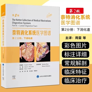 诊疗图谱 9787565929700 第2版 李超丰 译 王文跃 下消化道 周雷 北京大学医学出版 奈特消化系统医学图谱 消化系统疾病 第2分册