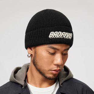 李宁冬季 休闲运动针织帽反伍加厚保暖防静电棉帽子AMZU043 男女款