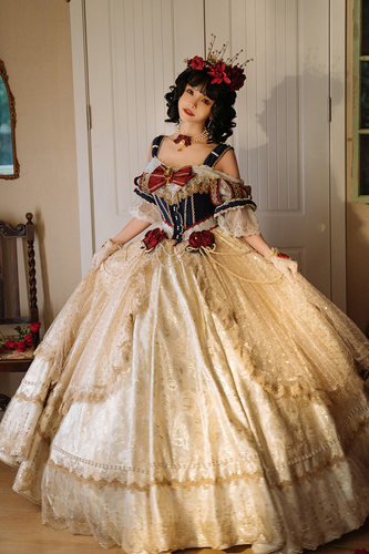 呱唧原创设计lolita华丽