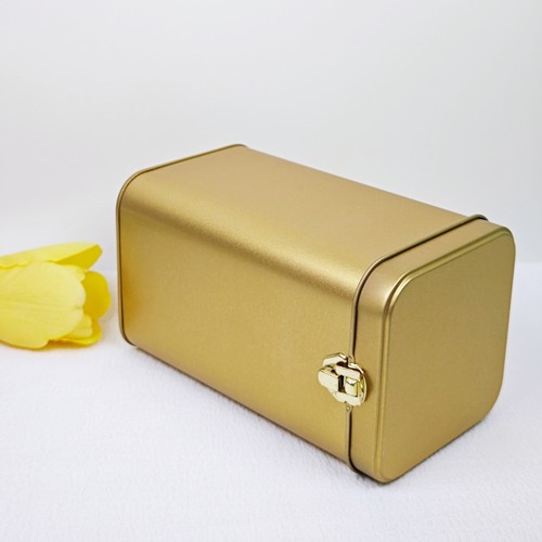 锁扣茶叶罐方形金属铁盒