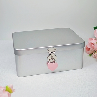 潮玩惊喜盲盒带锁钥匙桌面杂物收纳盒化妆品首饰品证件工具储物盒