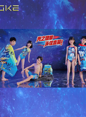 Zoke洲克2025青少年连体游泳衣三角五分裤奥特曼联名训练比赛时尚