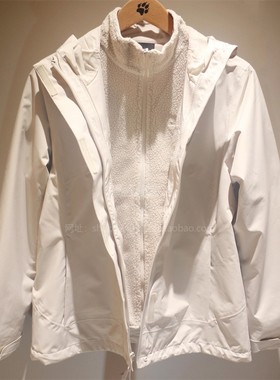 JackWolfskin狼爪冲锋衣女士25秋冬户外抓绒内胆防风三合一A65463