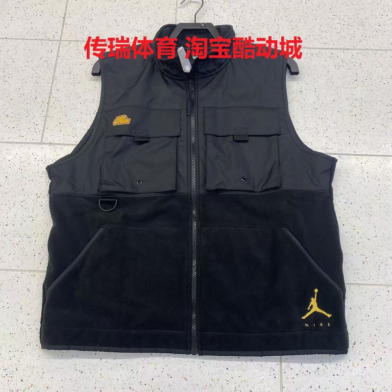 JORDAN男子防风抓绒保暖休闲运动立领梭织棉服夹克外套DC9662-010
