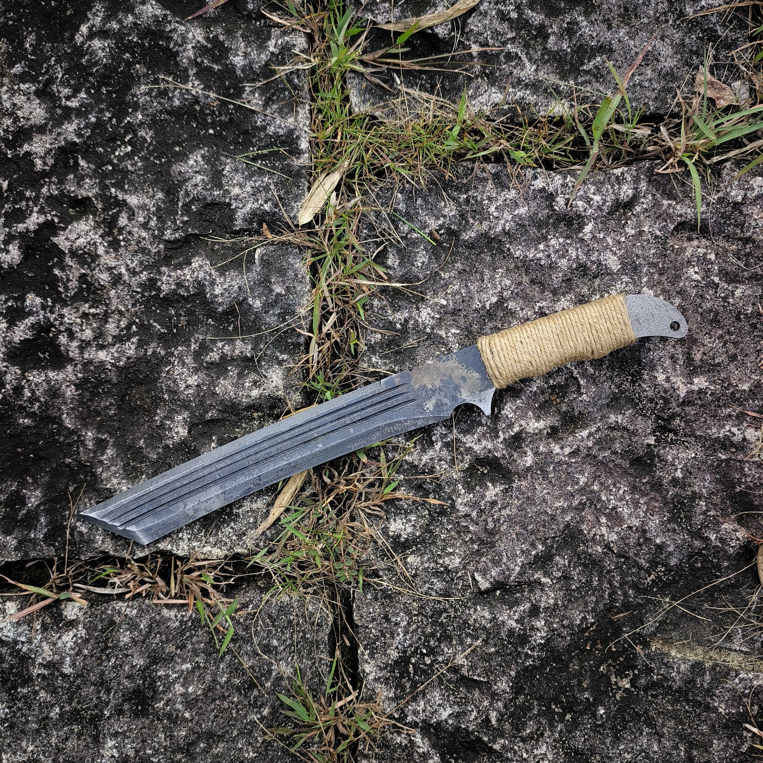 龙泉唐横刀防身武器一体锰钢短刀刀剑