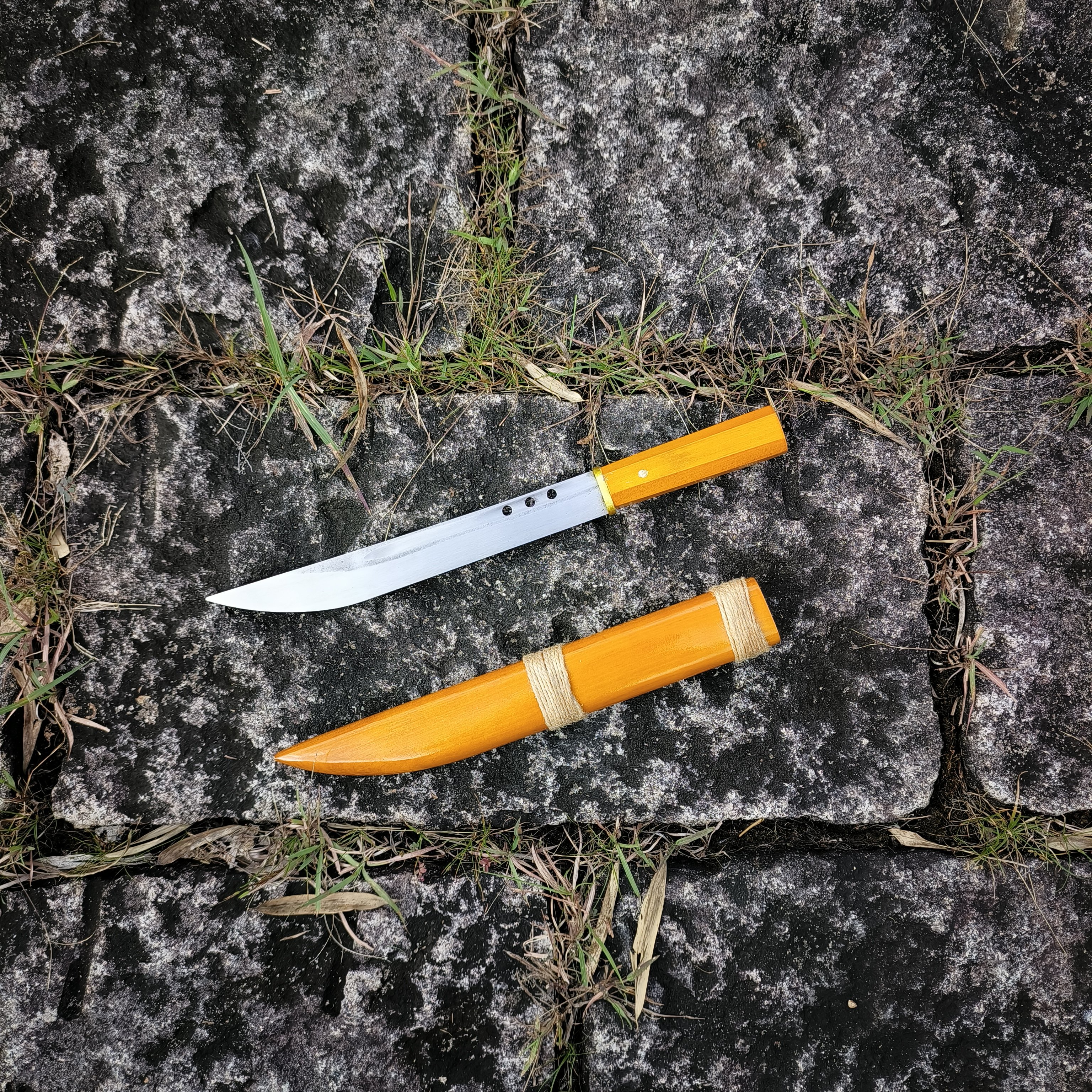 龙泉唐横刀防身武器一体锰钢短刀刀剑