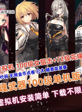 灵魂武器单机版免虚拟机100级女狙击+花嫁GM无限点卷电脑网游单机