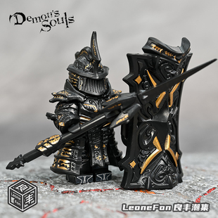 恶魔之魂高塔骑士积木人仔黑暗之魂黑骑士银骑士拼装玩具男生礼物