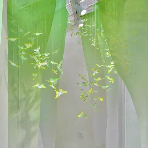 挂饰幼儿园商场店铺夏天绿色布景