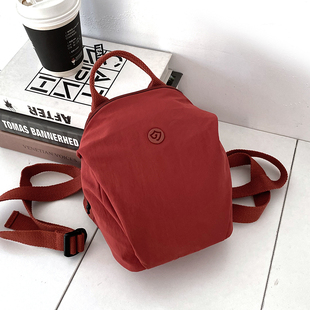 手提迷你双肩包女百搭新款 背包通勤 休闲尼龙布小背包户外休闲女式