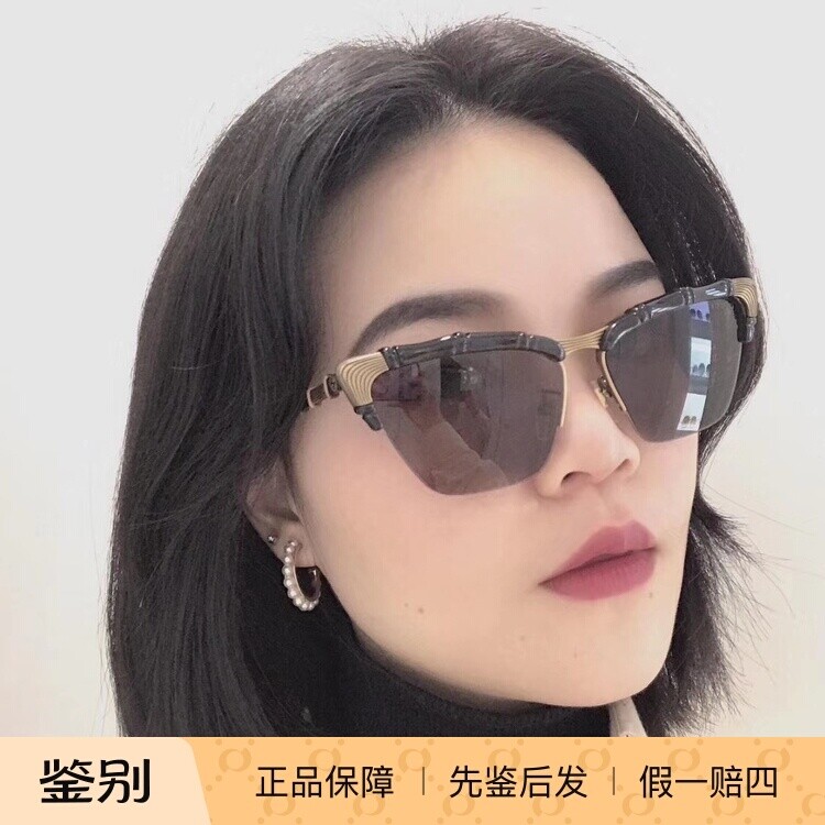 正品代购Gucci 古琦20春夏新款奢华竹节设计太阳眼镜墨镜 GG0660S