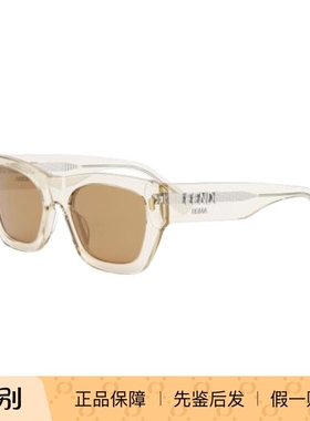 FENDI芬迪太阳镜女24年新款时尚方形FE40100I板材全框简约墨镜男
