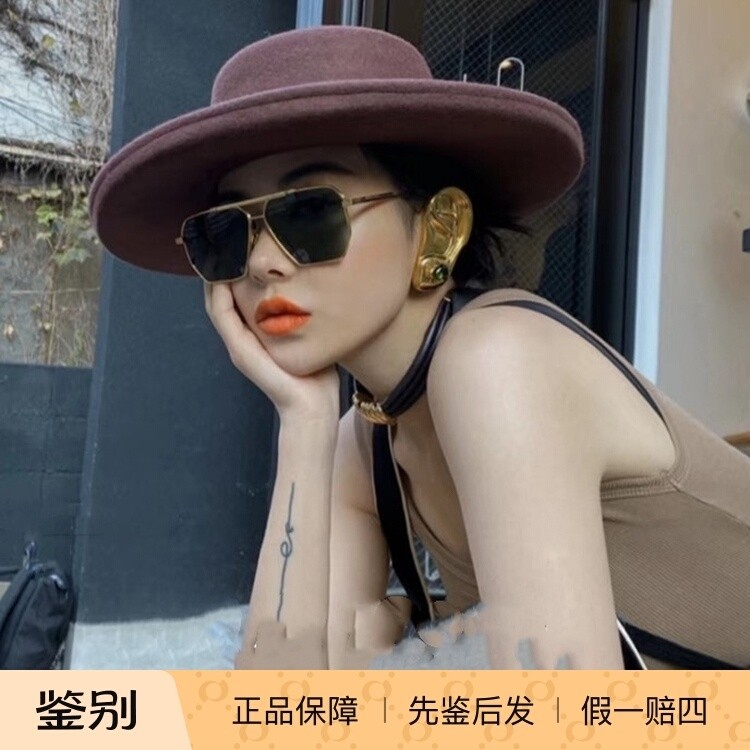 正品代购Bottega Veneta墨镜女时尚个性BV1012S葆蝶家太阳镜男