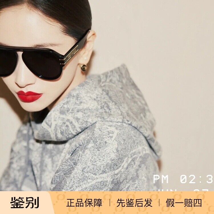 正品代购DIOR/迪奥墨镜飞行员式大框男女板材太阳镜SIGNATURE A1U
