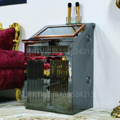 豪爵家具点歌柜子不锈钢斜面