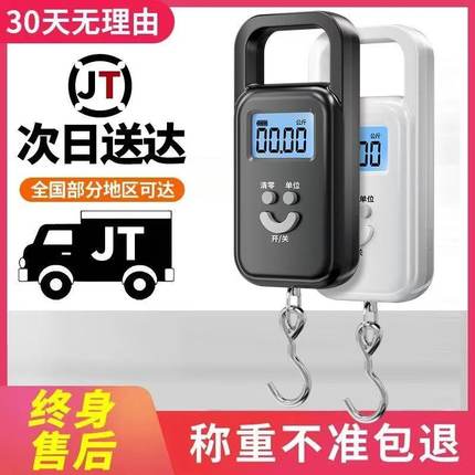 2025新款便携式手提电子秤精准家用小型高精度商用称重弹簧称鱼器