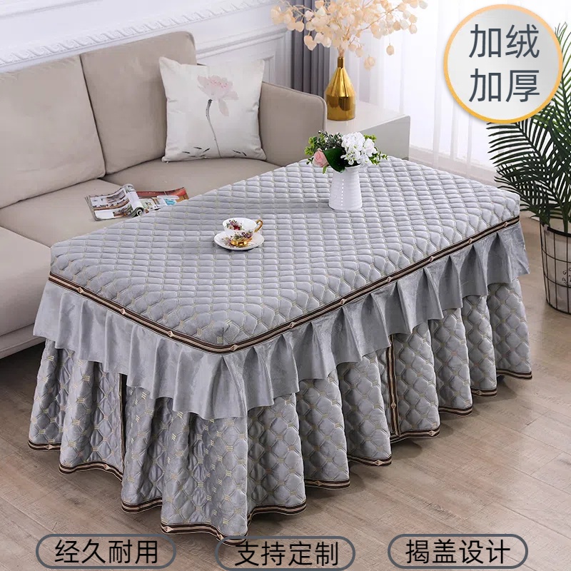 长方形冬季烤火罩加绒加厚取暖罩