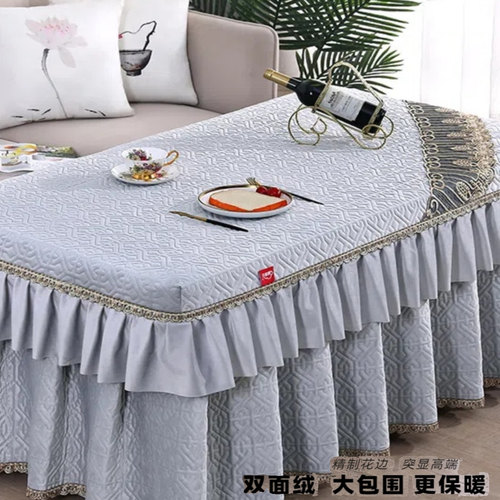 加厚烤火罩长方形电炉茶几罩