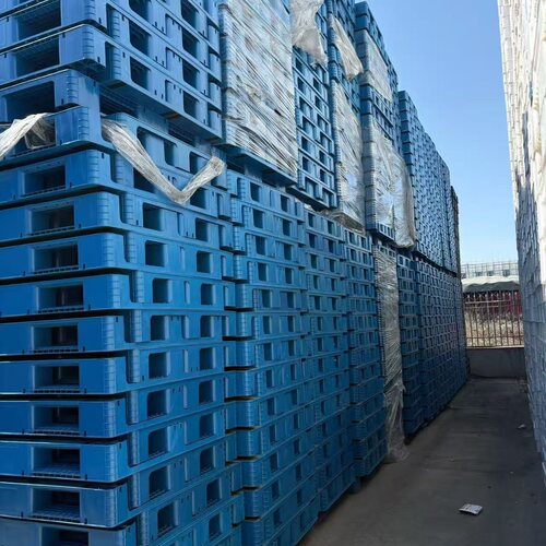 平板塑料托盘叉车仓库防潮垫板货物超市地台塑胶物流卡板塑胶栈板