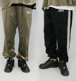 SMOOTH 垂感顺滑拼接休闲裤 INGREDIENT 鱼鳃理念设计 PANTS STR