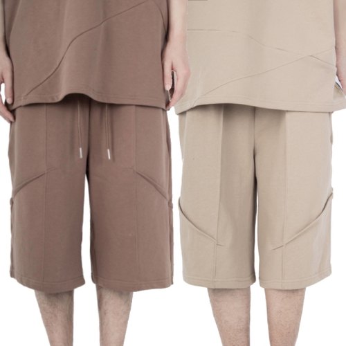 STREAMLET.CHEN五分裤纯色宽松